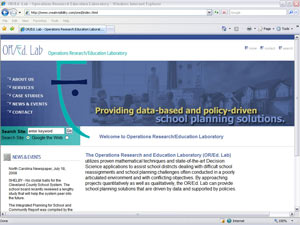 OR/Ed. Lab Web Screen shot
